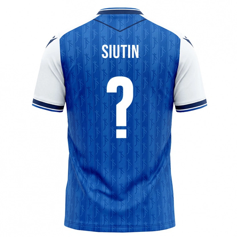 Danxen Børn Kirill Siutin #0 Kongelig Blå Hvid Hjemmebane Spillertrøjer 2026/27 Trøje T-Shirt