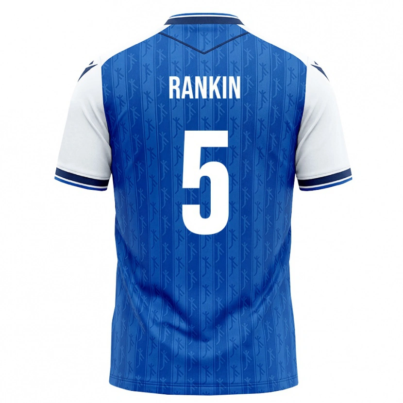 Danxen Børn Jamilla Rankin #5 Kongelig Blå Hvid Hjemmebane Spillertrøjer 2026/27 Trøje T-Shirt