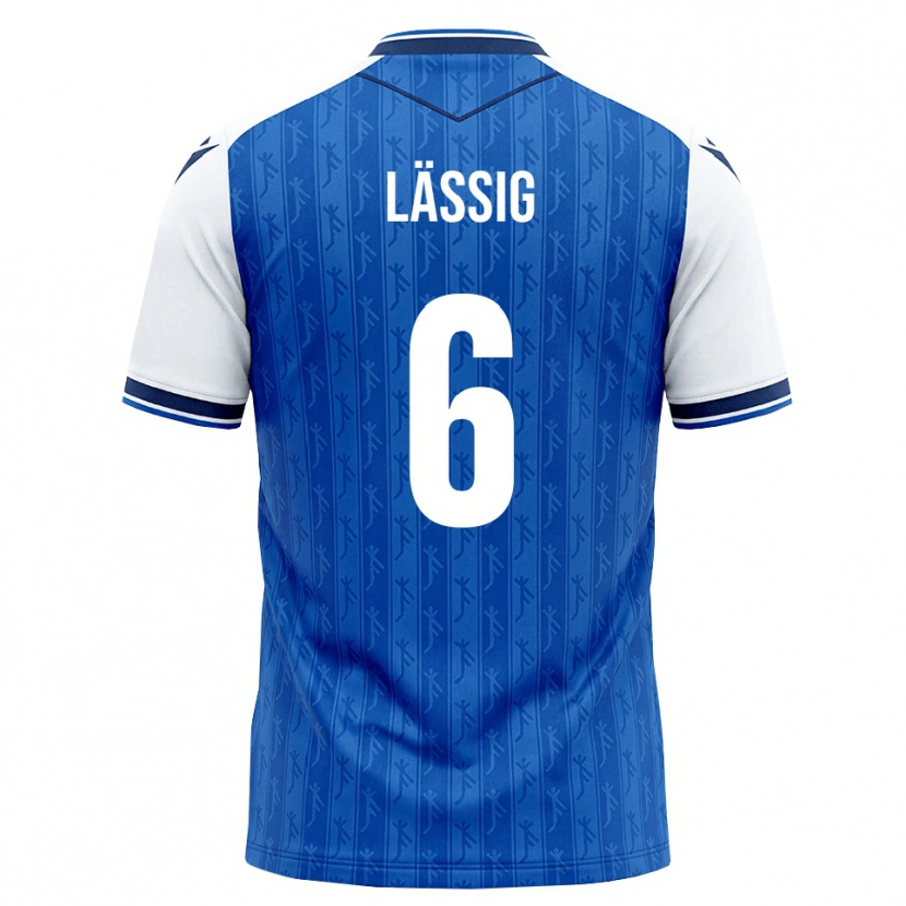 Danxen Børn Valentin Lässig #6 Kongelig Blå Hvid Hjemmebane Spillertrøjer 2026/27 Trøje T-Shirt