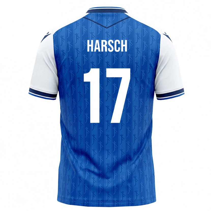 Danxen Børn Franziska Harsch #17 Kongelig Blå Hvid Hjemmebane Spillertrøjer 2026/27 Trøje T-Shirt