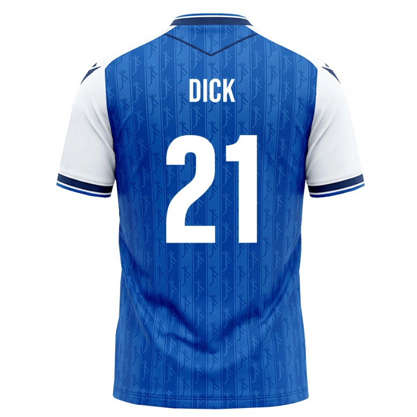 Danxen Børn Laura Dick #21 Kongelig Blå Hvid Hjemmebane Spillertrøjer 2026/27 Trøje T-Shirt