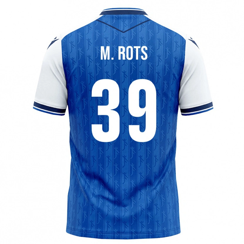 Danxen Børn Mats Rots #39 Kongelig Blå Hvid Hjemmebane Spillertrøjer 2026/27 Trøje T-Shirt
