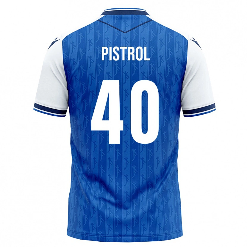Danxen Børn Santino Pistrol #40 Kongelig Blå Hvid Hjemmebane Spillertrøjer 2026/27 Trøje T-Shirt