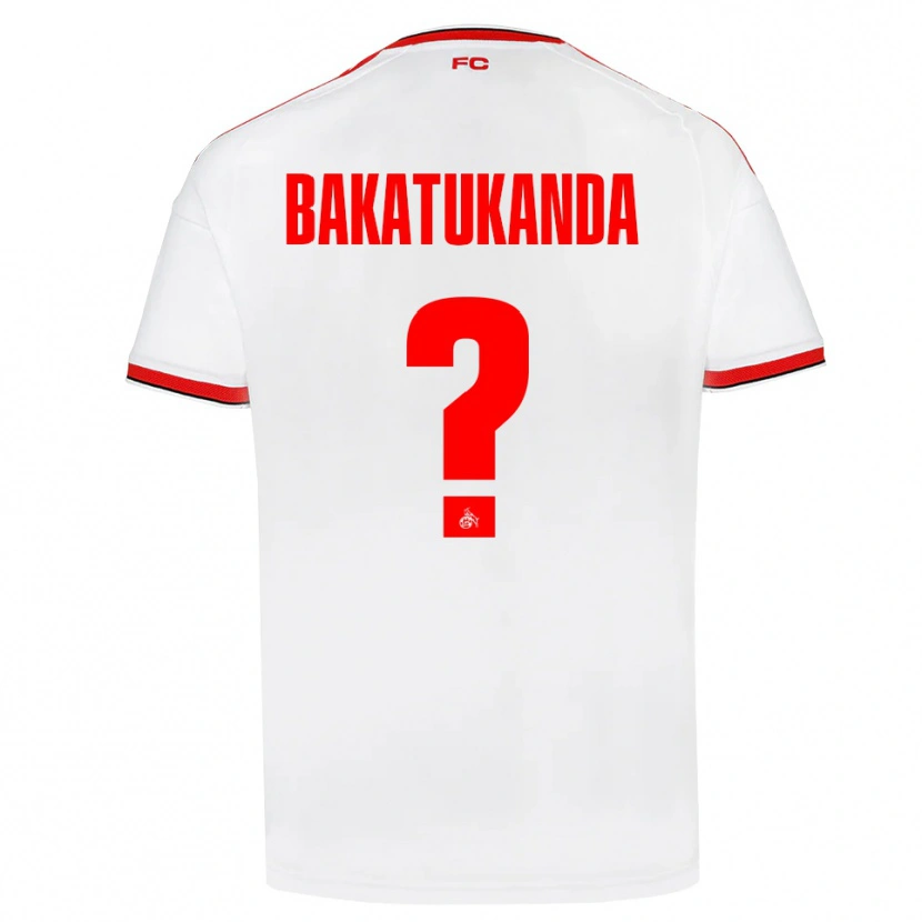 Danxen Børn Elias Bakatukanda #0 Hvid Rød Sort Hjemmebane Spillertrøjer 2026/27 Trøje T-Shirt
