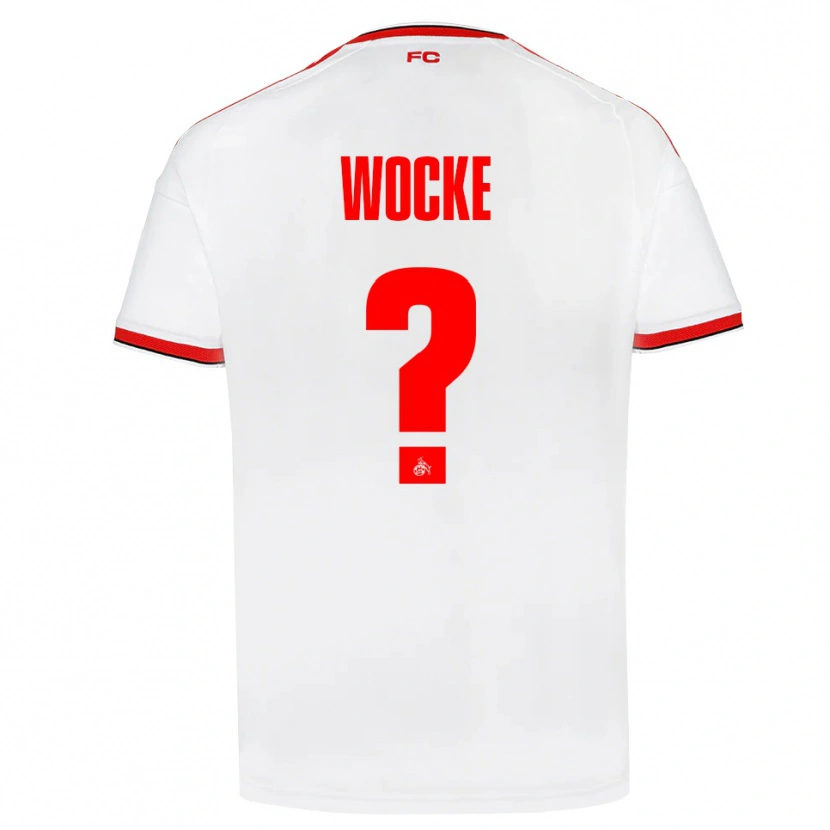 Danxen Børn Lukas Wocke #0 Hvid Rød Sort Hjemmebane Spillertrøjer 2026/27 Trøje T-Shirt