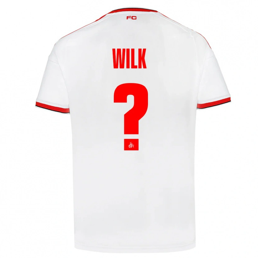 Danxen Børn Emil Wilk #0 Hvid Rød Sort Hjemmebane Spillertrøjer 2026/27 Trøje T-Shirt