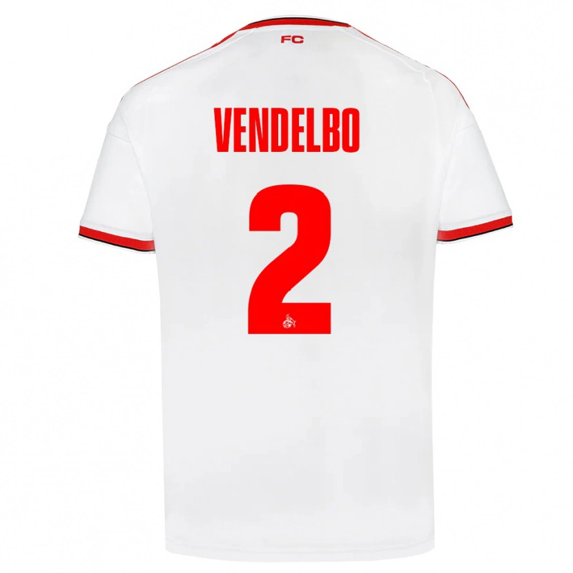 Danxen Børn Sofie Vendelbo #2 Hvid Rød Sort Hjemmebane Spillertrøjer 2026/27 Trøje T-Shirt