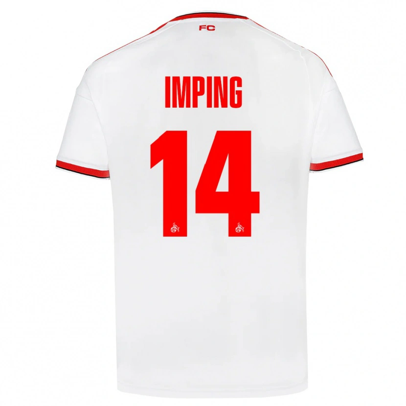 Danxen Børn Carlotta Imping #14 Hvid Rød Sort Hjemmebane Spillertrøjer 2026/27 Trøje T-Shirt