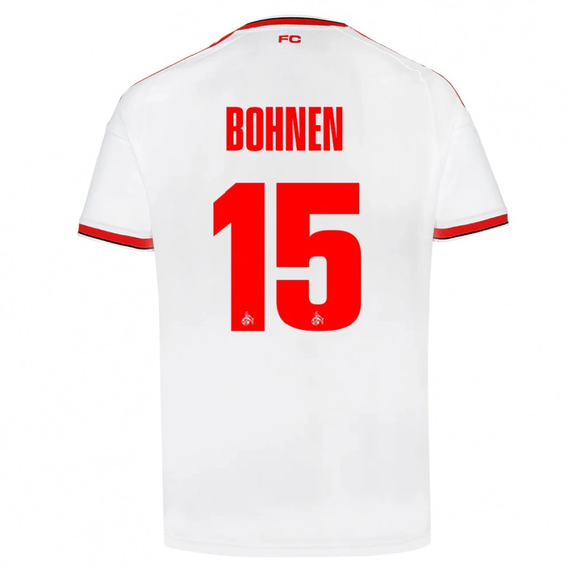 Danxen Børn Bohnen #15 Hvid Rød Sort Hjemmebane Spillertrøjer 2026/27 Trøje T-Shirt
