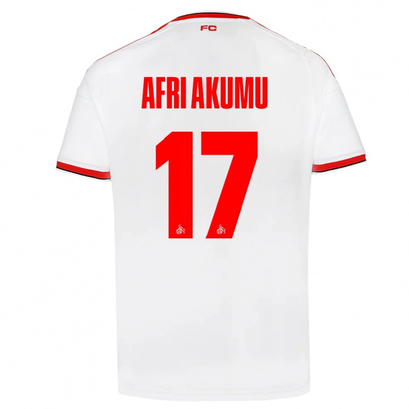 Danxen Børn Maik Afri Akumu #17 Hvid Rød Sort Hjemmebane Spillertrøjer 2026/27 Trøje T-Shirt