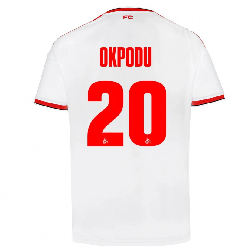 Danxen Børn David Okpodu #20 Hvid Rød Sort Hjemmebane Spillertrøjer 2026/27 Trøje T-Shirt