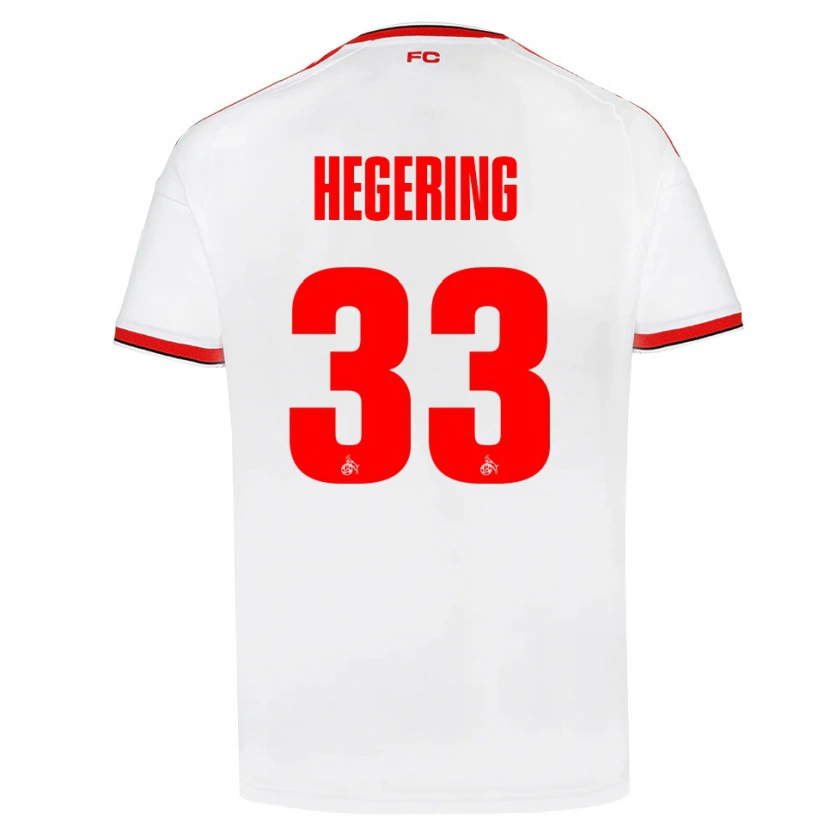 Danxen Børn Marina Hegering #33 Hvid Rød Sort Hjemmebane Spillertrøjer 2026/27 Trøje T-Shirt