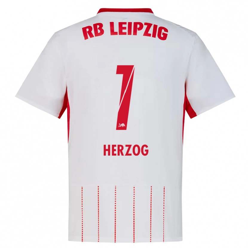 Danxen Børn Elvira Herzog #1 Rød Hvid Gul Hjemmebane Spillertrøjer 2026/27 Trøje T-Shirt