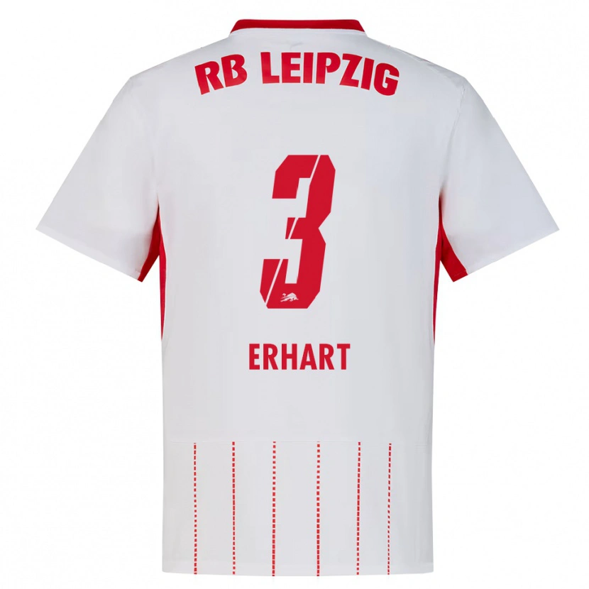 Danxen Børn Karl Erhart #3 Rød Hvid Gul Hjemmebane Spillertrøjer 2026/27 Trøje T-Shirt