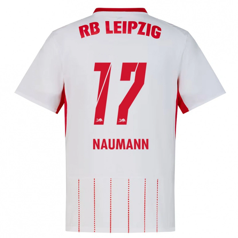 Danxen Børn Carlos Naumann #17 Rød Hvid Gul Hjemmebane Spillertrøjer 2026/27 Trøje T-Shirt