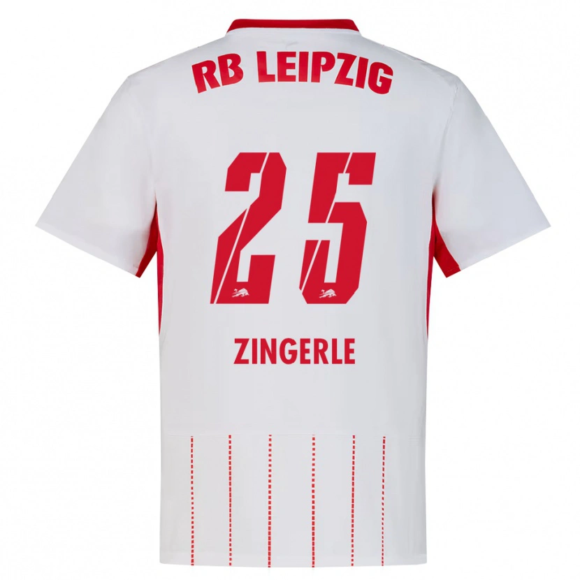 Danxen Børn Leopold Zingerle #25 Rød Hvid Gul Hjemmebane Spillertrøjer 2026/27 Trøje T-Shirt
