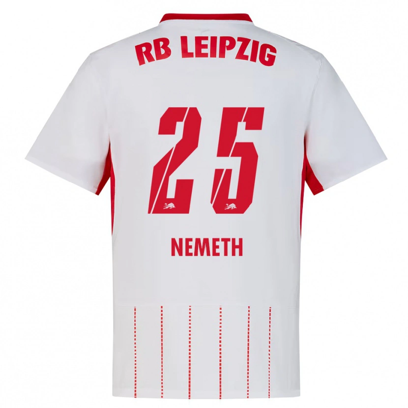 Danxen Børn Diána Németh #25 Rød Hvid Gul Hjemmebane Spillertrøjer 2026/27 Trøje T-Shirt