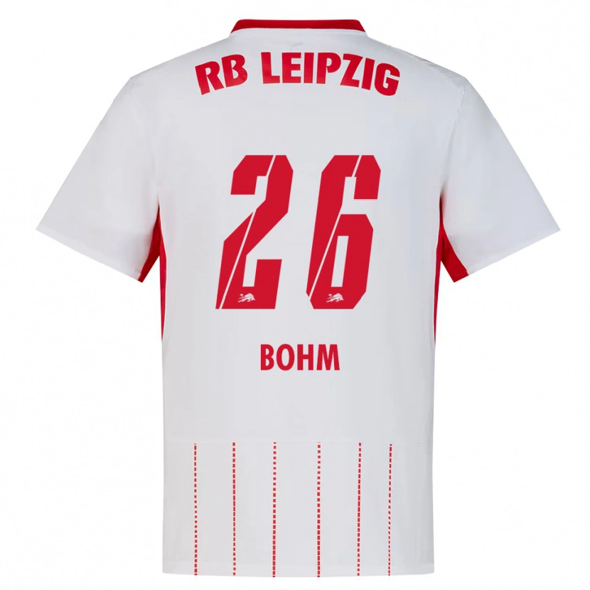 Danxen Børn Pepe Böhm #26 Rød Hvid Gul Hjemmebane Spillertrøjer 2026/27 Trøje T-Shirt