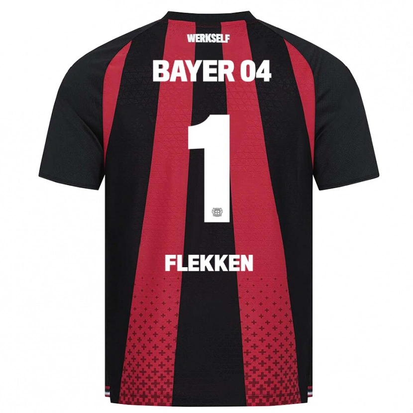 Danxen Børn Mark Flekken #1 Sort Hvid Rød Hjemmebane Spillertrøjer 2026/27 Trøje T-Shirt
