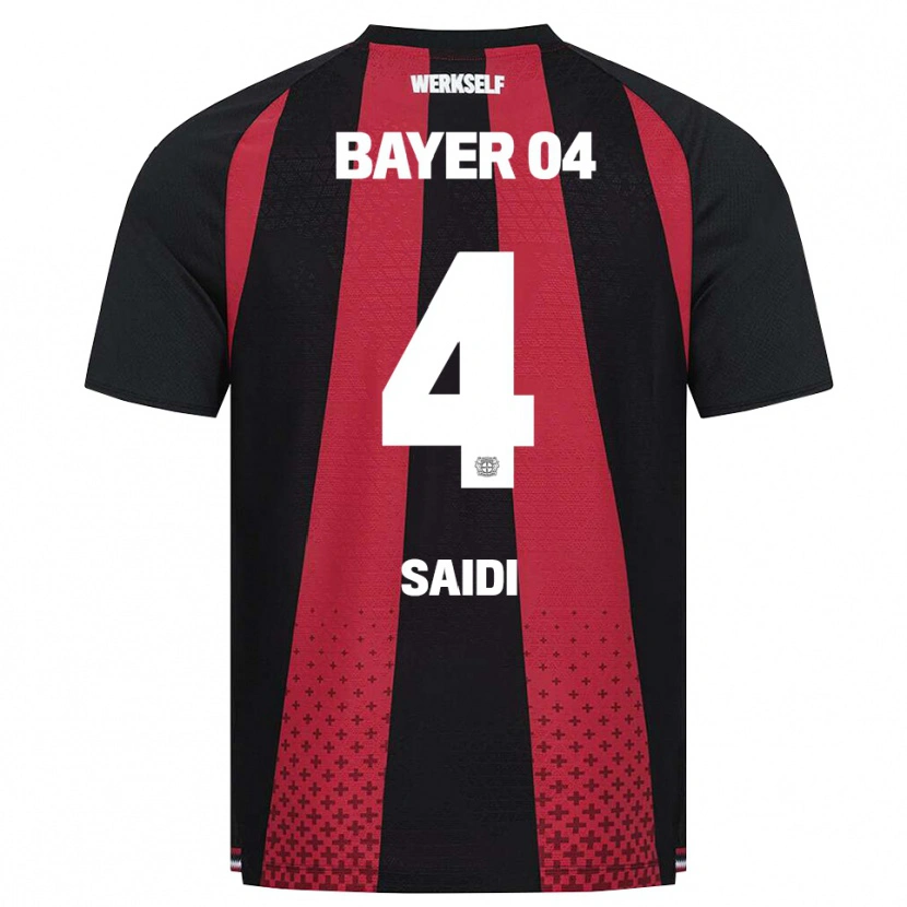 Danxen Børn Obaid Saidi #4 Sort Hvid Rød Hjemmebane Spillertrøjer 2026/27 Trøje T-Shirt