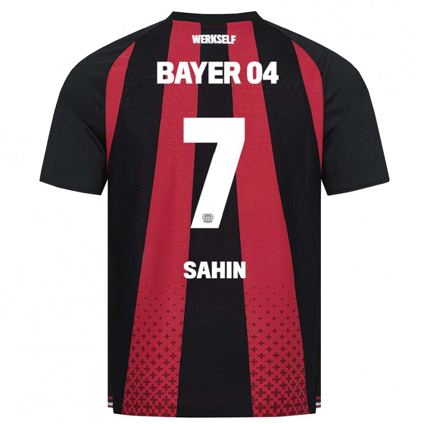 Danxen Børn Batuhan Sahin #7 Sort Hvid Rød Hjemmebane Spillertrøjer 2026/27 Trøje T-Shirt