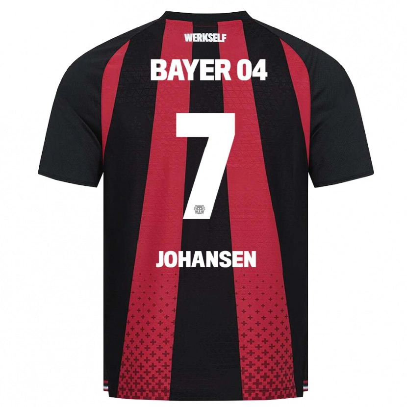 Danxen Børn Cecilie Johansen #7 Sort Hvid Rød Hjemmebane Spillertrøjer 2026/27 Trøje T-Shirt