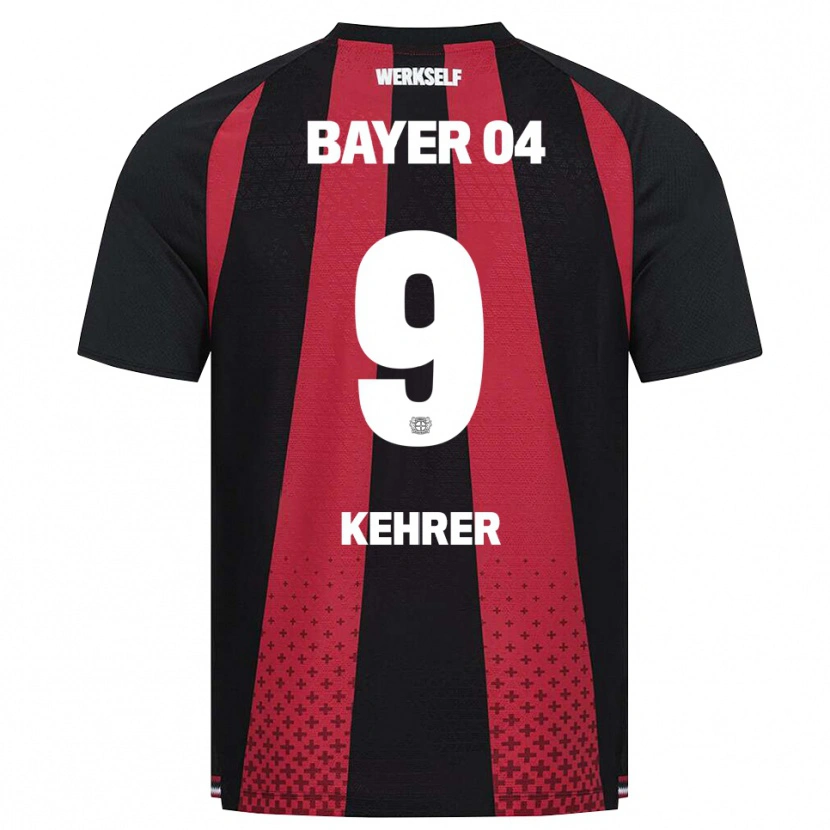 Danxen Børn Caroline Kehrer #9 Sort Hvid Rød Hjemmebane Spillertrøjer 2026/27 Trøje T-Shirt