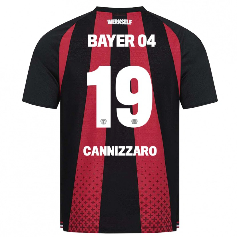 Danxen Børn Simone Cannizzaro #19 Sort Hvid Rød Hjemmebane Spillertrøjer 2026/27 Trøje T-Shirt