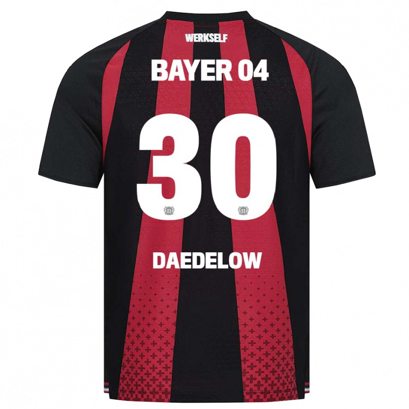 Danxen Børn Ida Daedelow #30 Sort Hvid Rød Hjemmebane Spillertrøjer 2026/27 Trøje T-Shirt