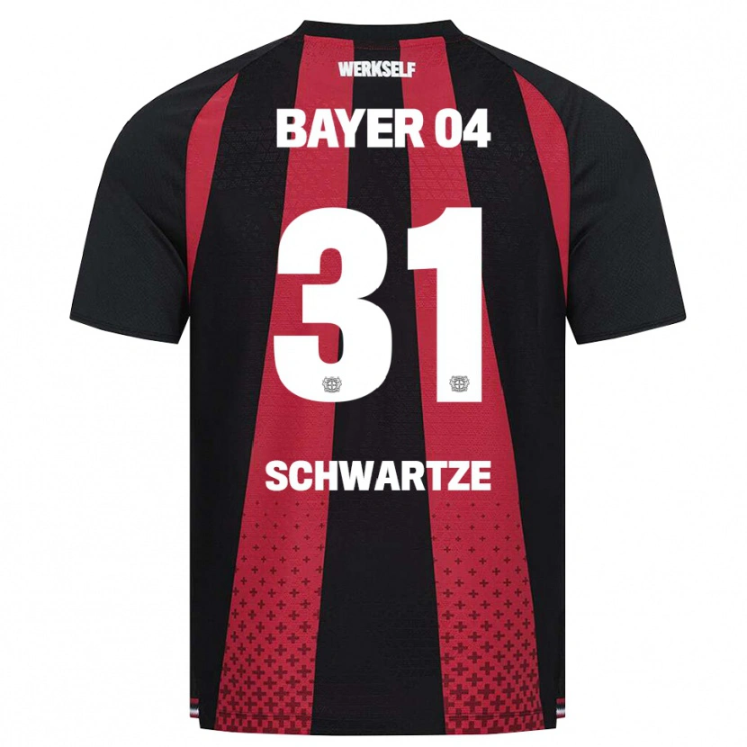 Danxen Børn Paula Schwartze #31 Sort Hvid Rød Hjemmebane Spillertrøjer 2026/27 Trøje T-Shirt