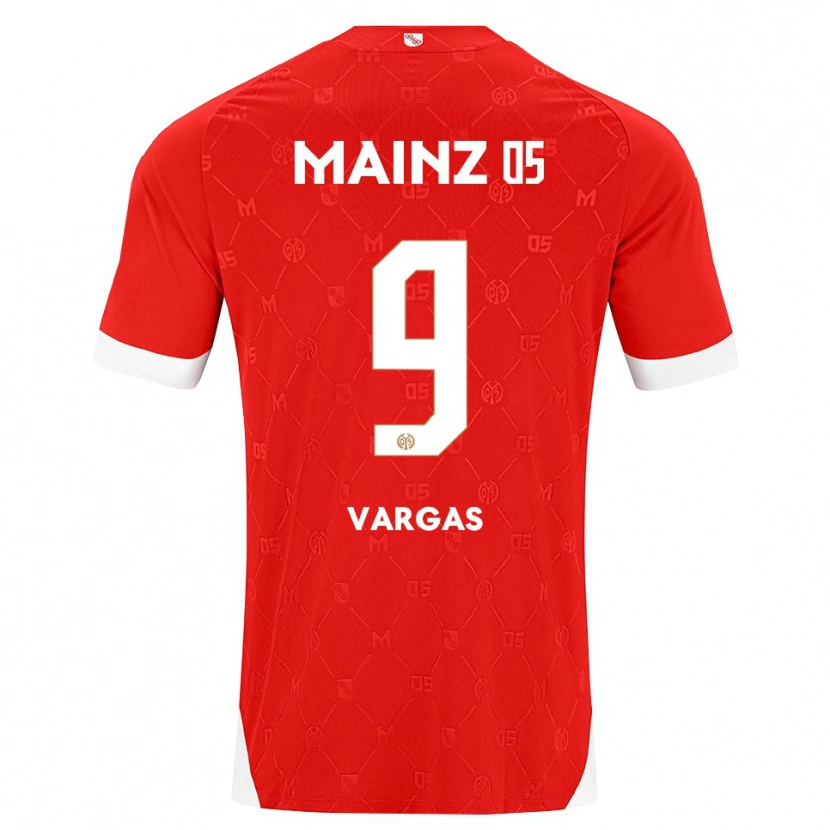 Danxen Børn Nayrobi Vargas #9 Rød Hvid Hjemmebane Spillertrøjer 2026/27 Trøje T-Shirt