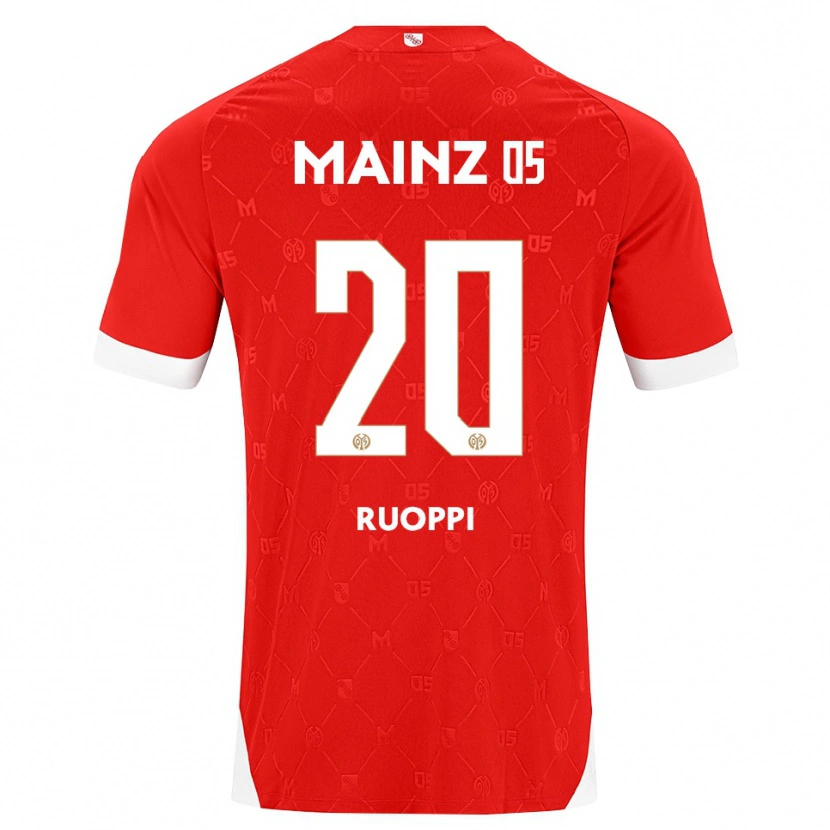 Danxen Børn Otto Ruoppi #20 Rød Hvid Hjemmebane Spillertrøjer 2026/27 Trøje T-Shirt