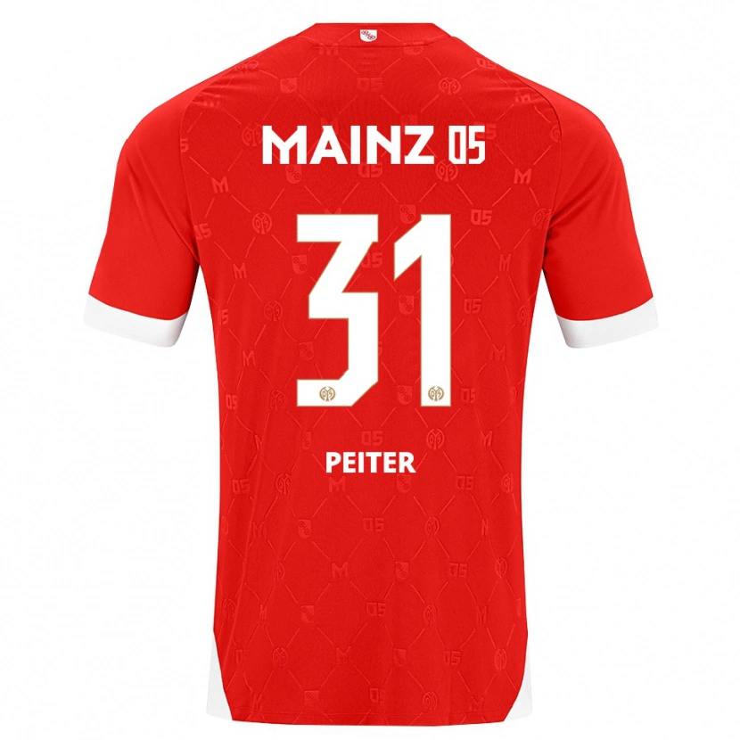 Danxen Børn Chiara Peiter #31 Rød Hvid Hjemmebane Spillertrøjer 2026/27 Trøje T-Shirt