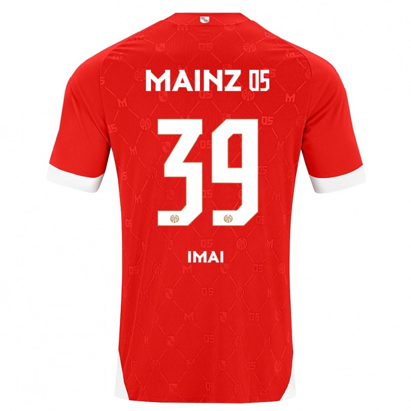 Danxen Børn Yurina Imai #39 Rød Hvid Hjemmebane Spillertrøjer 2026/27 Trøje T-Shirt