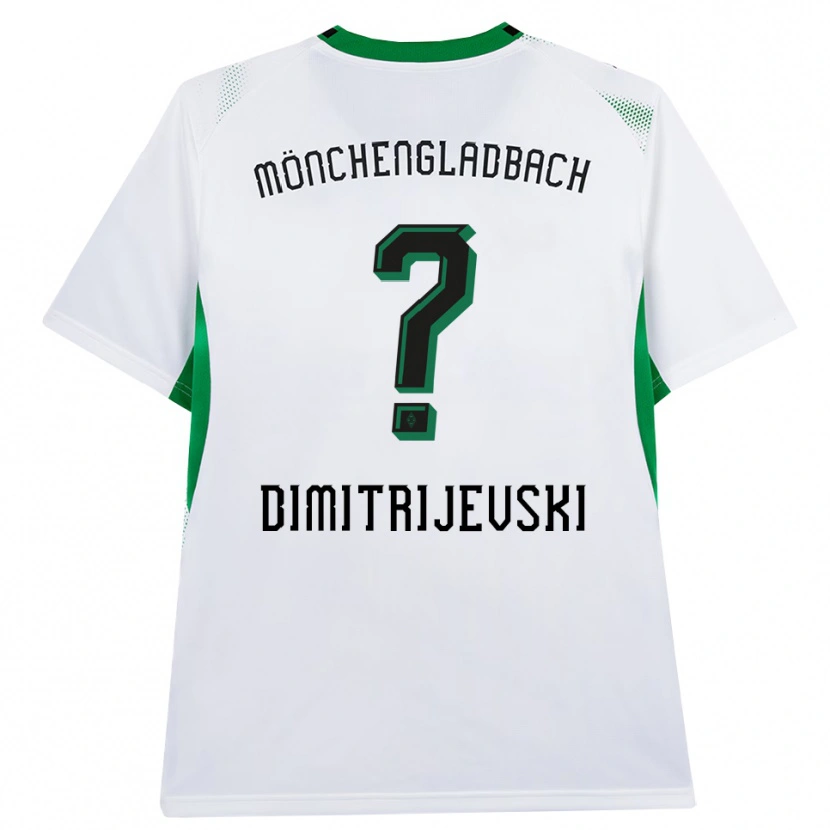 Danxen Børn Maximilian Dimitrijevski #0 Hvid Sort Grøn Hjemmebane Spillertrøjer 2026/27 Trøje T-Shirt