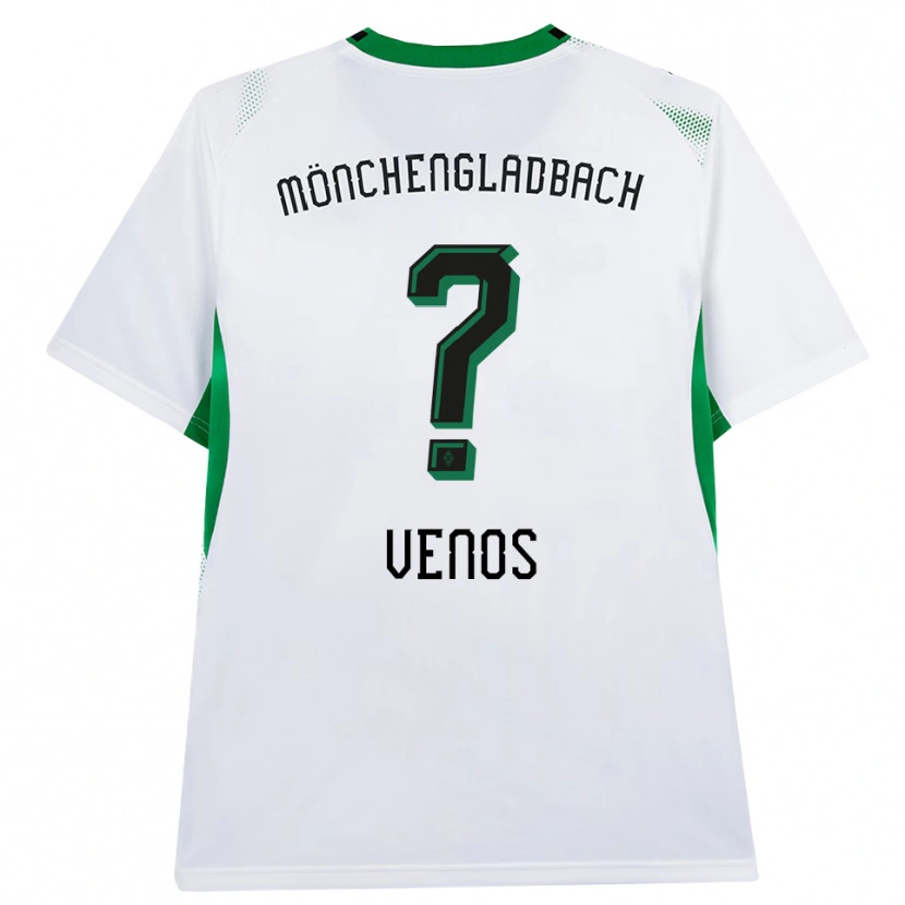 Danxen Børn Christos Venos #0 Hvid Sort Grøn Hjemmebane Spillertrøjer 2026/27 Trøje T-Shirt