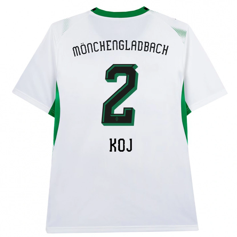 Danxen Børn Julia Koj #2 Hvid Sort Grøn Hjemmebane Spillertrøjer 2026/27 Trøje T-Shirt