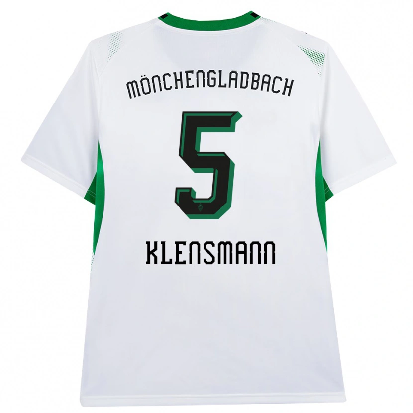 Danxen Børn Paula Klensmann #5 Hvid Sort Grøn Hjemmebane Spillertrøjer 2026/27 Trøje T-Shirt