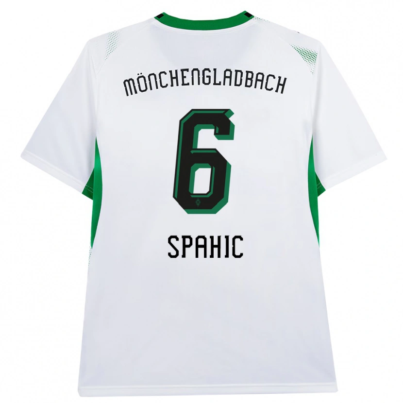 Danxen Børn Armin Spahic #6 Hvid Sort Grøn Hjemmebane Spillertrøjer 2026/27 Trøje T-Shirt