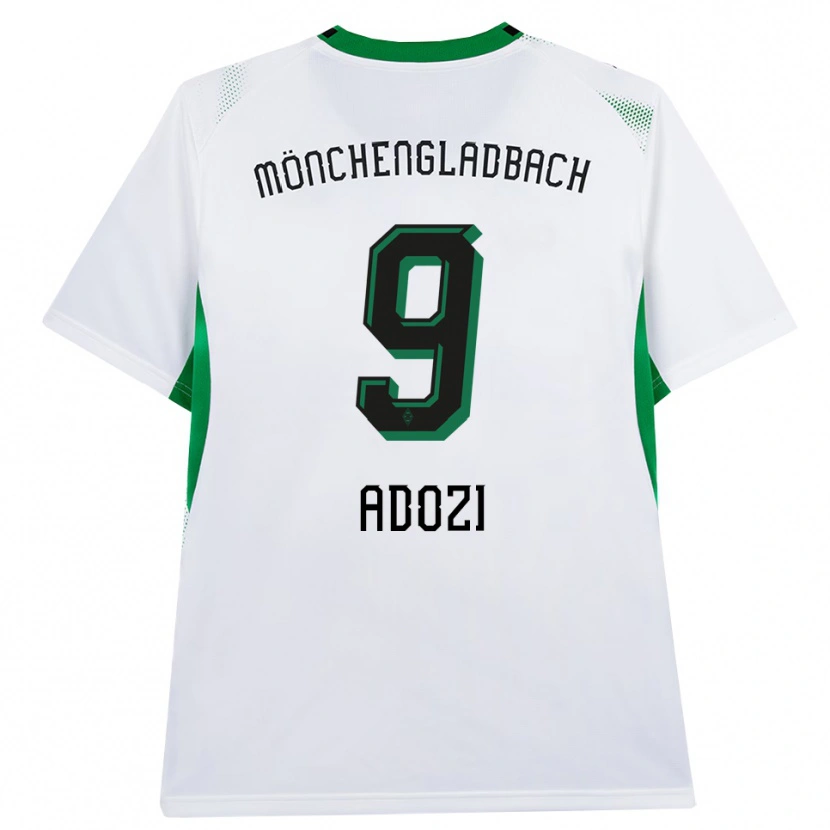 Danxen Børn Justin Adozi #9 Hvid Sort Grøn Hjemmebane Spillertrøjer 2026/27 Trøje T-Shirt