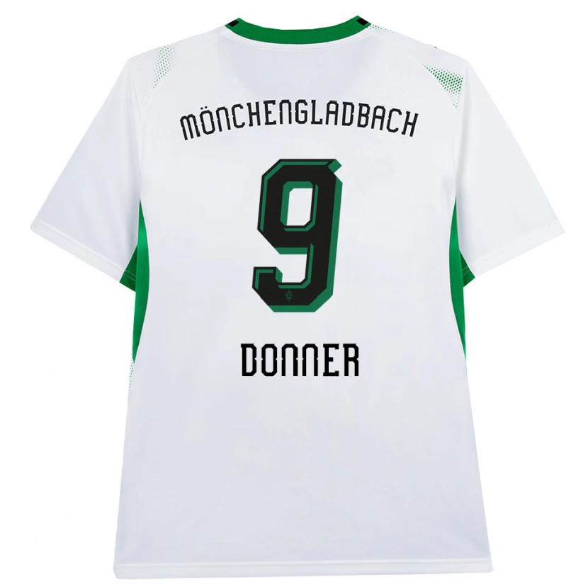 Danxen Børn Maximilian Donner #9 Hvid Sort Grøn Hjemmebane Spillertrøjer 2026/27 Trøje T-Shirt