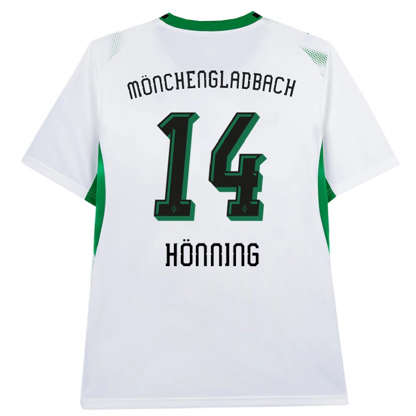 Danxen Børn Louis Hönning #14 Hvid Sort Grøn Hjemmebane Spillertrøjer 2026/27 Trøje T-Shirt