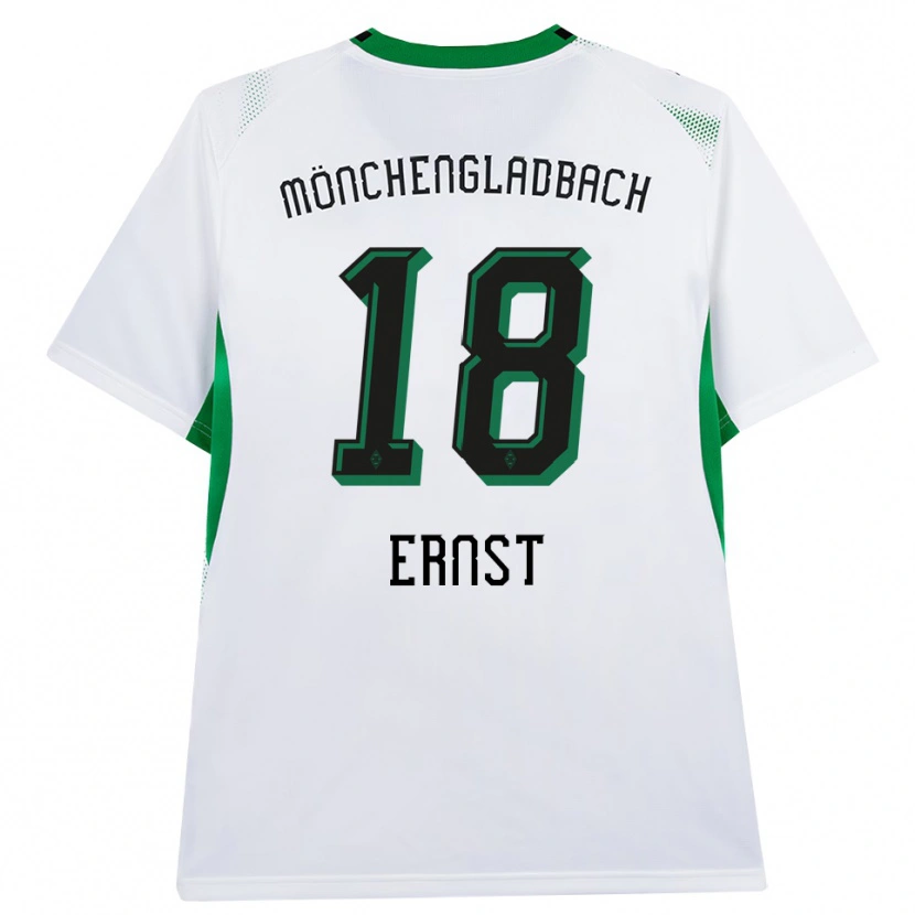 Danxen Børn Jesse Ernst #18 Hvid Sort Grøn Hjemmebane Spillertrøjer 2026/27 Trøje T-Shirt