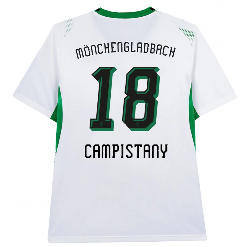 Danxen Børn Erik Corominas Campistany #18 Hvid Sort Grøn Hjemmebane Spillertrøjer 2026/27 Trøje T-Shirt
