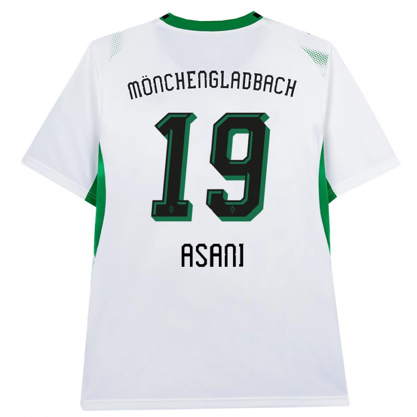 Danxen Børn Aldrin Asani #19 Hvid Sort Grøn Hjemmebane Spillertrøjer 2026/27 Trøje T-Shirt