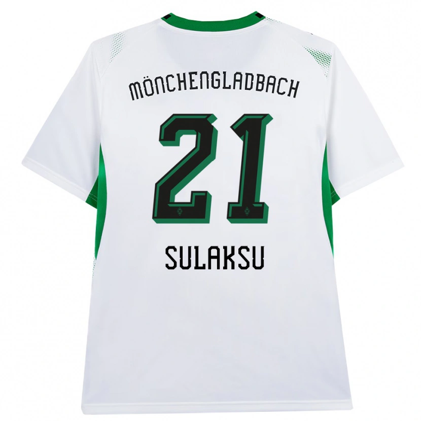 Danxen Børn Ozan Sulaksu #21 Hvid Sort Grøn Hjemmebane Spillertrøjer 2026/27 Trøje T-Shirt