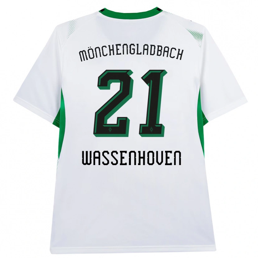 Danxen Børn Michelle Wassenhoven #21 Hvid Sort Grøn Hjemmebane Spillertrøjer 2026/27 Trøje T-Shirt