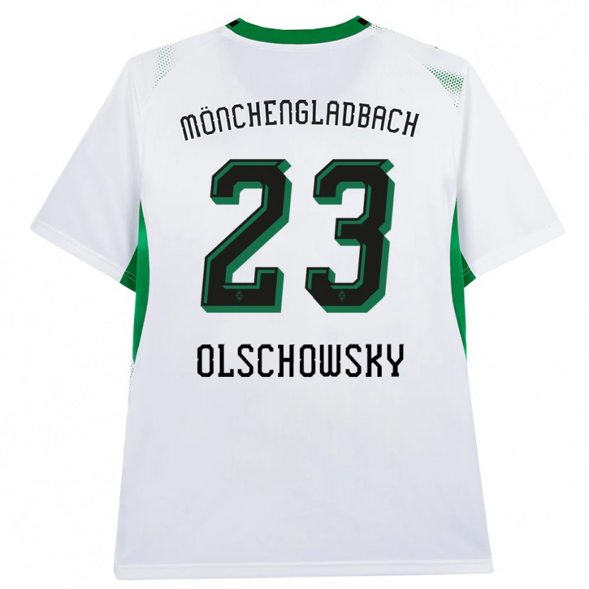 Danxen Børn Jan Olschowsky #23 Hvid Sort Grøn Hjemmebane Spillertrøjer 2026/27 Trøje T-Shirt