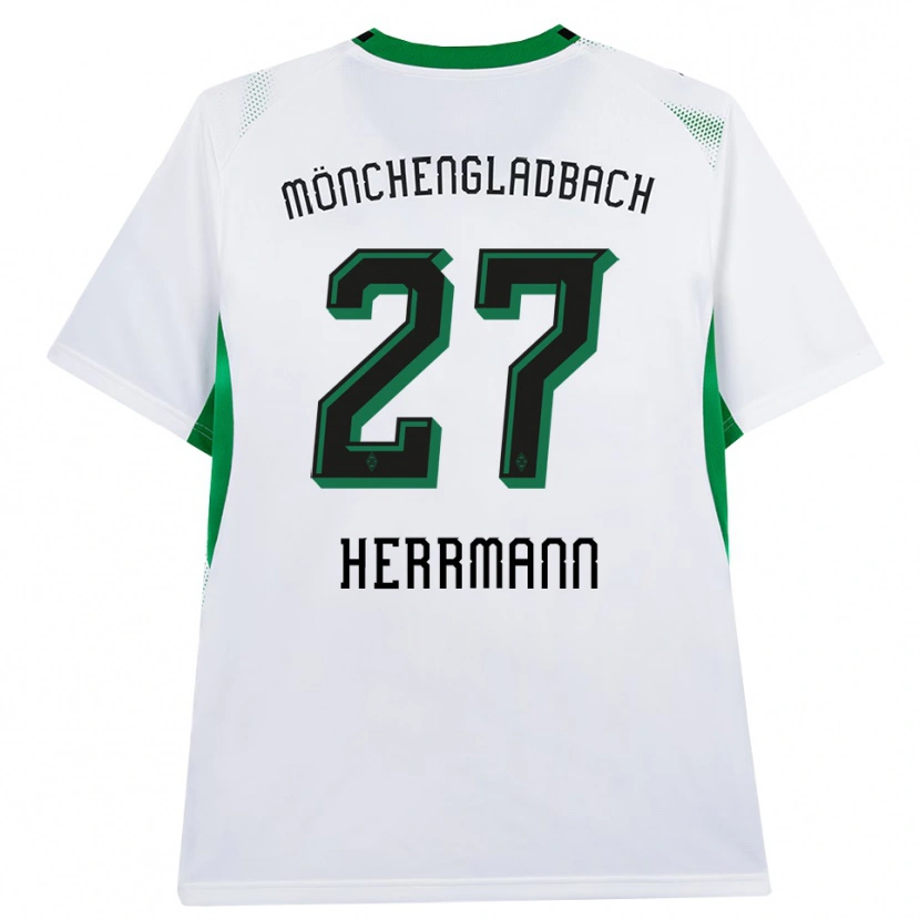 Danxen Børn Michelle Herrmann #27 Hvid Sort Grøn Hjemmebane Spillertrøjer 2026/27 Trøje T-Shirt