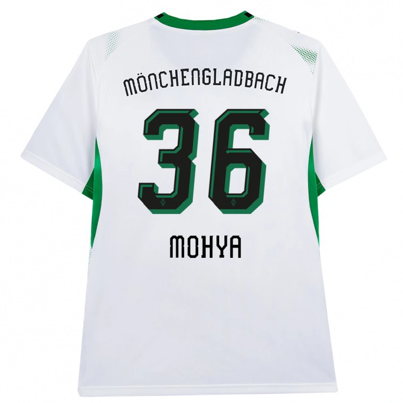 Danxen Børn Wael Mohya #36 Hvid Sort Grøn Hjemmebane Spillertrøjer 2026/27 Trøje T-Shirt